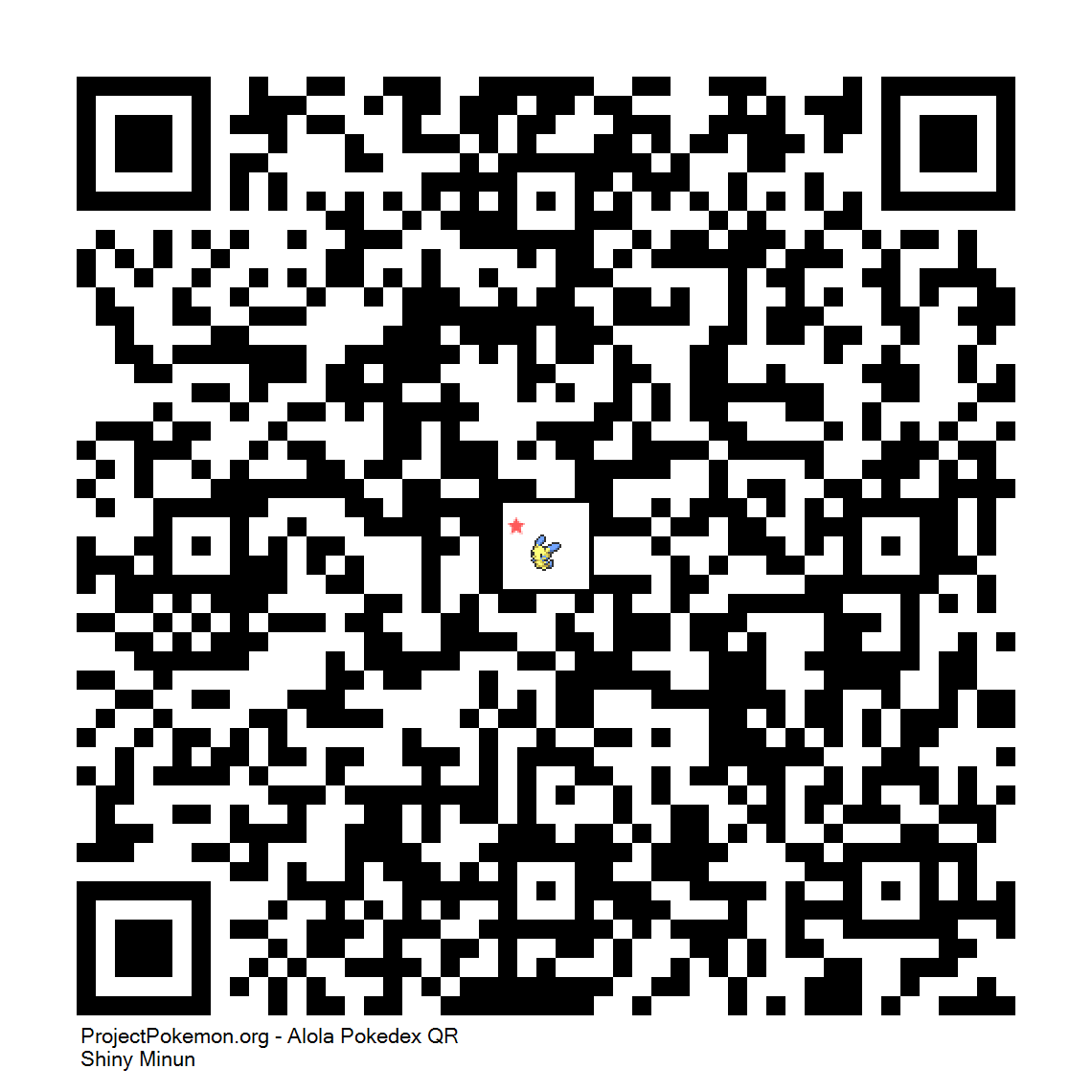 Cdigo QR de Minun variocolor